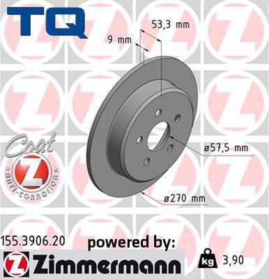 TQ 244587 - Тормозной диск autospares.lv