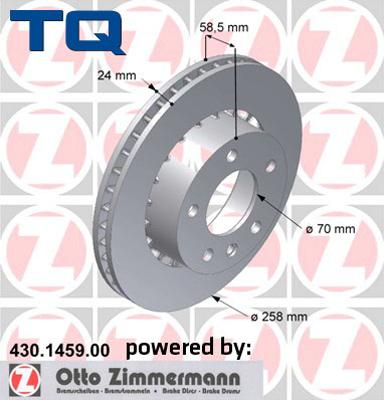 TQ 244534 - Тормозной диск autospares.lv