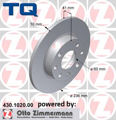 TQ 244533 - Тормозной диск autospares.lv