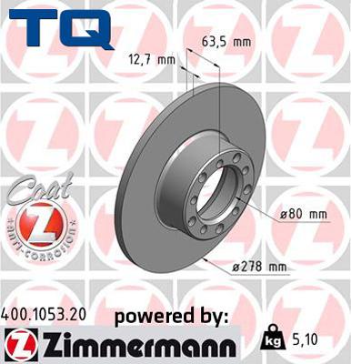 TQ 244524 - Тормозной диск autospares.lv