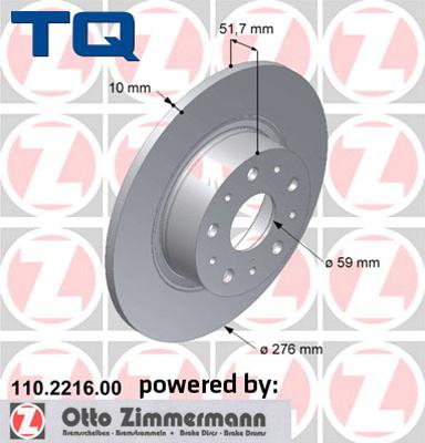 TQ 244575 - Тормозной диск autospares.lv