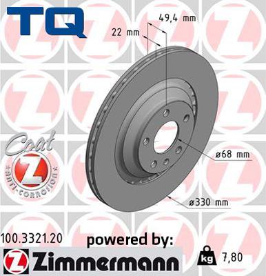 TQ 244573 - Тормозной диск autospares.lv