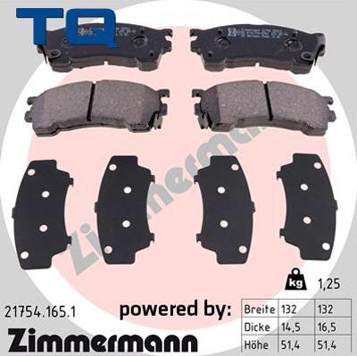 TQ 244696 - Тормозные колодки, дисковые, комплект autospares.lv