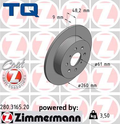 TQ 244641 - Тормозной диск autospares.lv