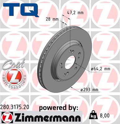 TQ 244642 - Тормозной диск autospares.lv