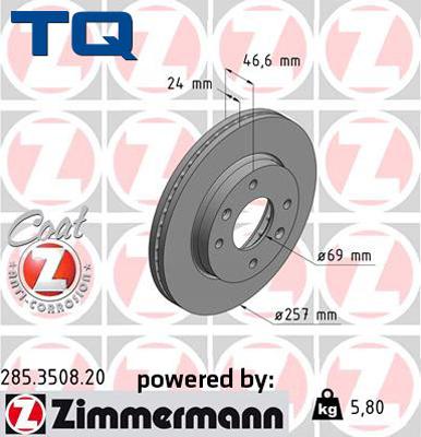 TQ 244647 - Тормозной диск autospares.lv