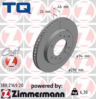 TQ 244657 - Тормозной диск autospares.lv