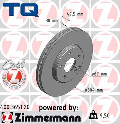 TQ 244610 - Тормозной диск autospares.lv