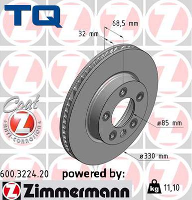 TQ 244618 - Тормозной диск autospares.lv