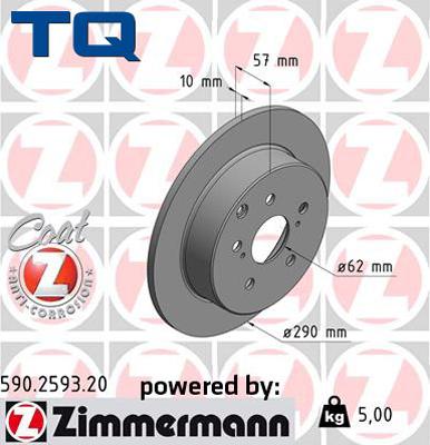 TQ 244617 - Тормозной диск autospares.lv