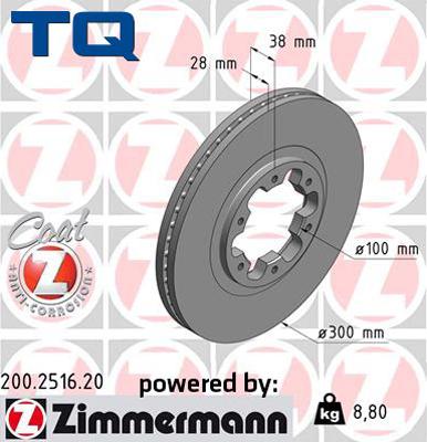 TQ 244634 - Тормозной диск autospares.lv