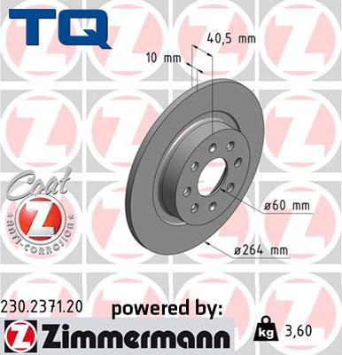 TQ 244636 - Тормозной диск autospares.lv