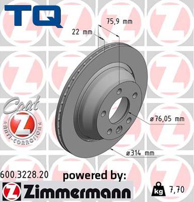 TQ 244622 - Тормозной диск autospares.lv