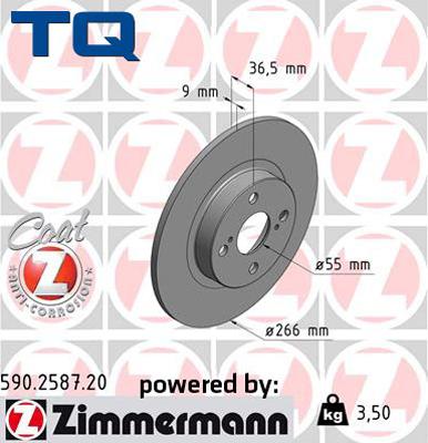 TQ 244676 - Тормозной диск autospares.lv