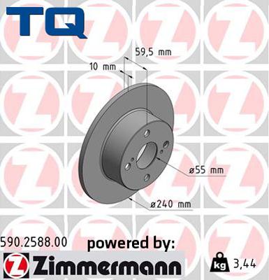 TQ 244677 - Тормозной диск autospares.lv