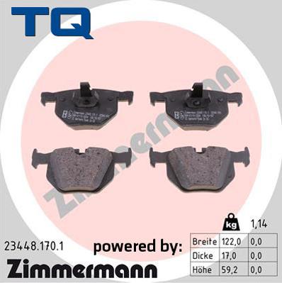 TQ 244793 - Тормозные колодки, дисковые, комплект autospares.lv