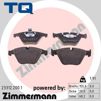 TQ 244716 - Тормозные колодки, дисковые, комплект autospares.lv