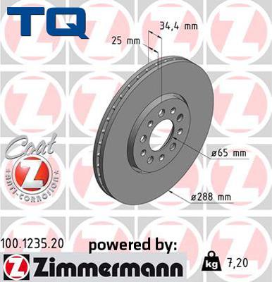 TQ TQ-BD0130 - Тормозной диск autospares.lv