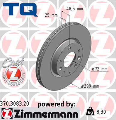 TQ 229483 - Тормозной диск autospares.lv