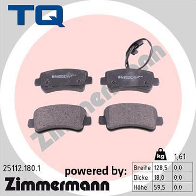 TQ TQ-BP0927 - Тормозные колодки, дисковые, комплект autospares.lv