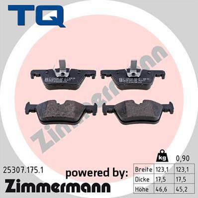 TQ 229557 - Тормозные колодки, дисковые, комплект autospares.lv