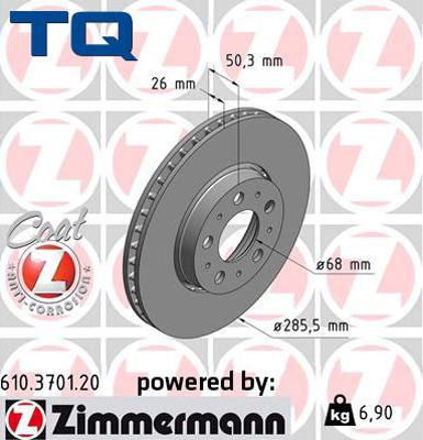 TQ 229505 - Тормозной диск autospares.lv