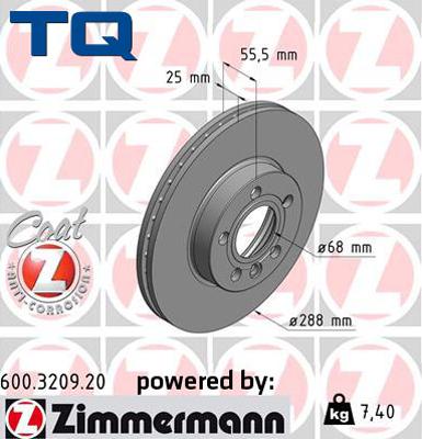 TQ 229501 - Тормозной диск autospares.lv