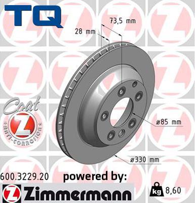 TQ 229503 - Тормозной диск autospares.lv