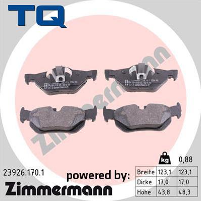 TQ 229537 - Тормозные колодки, дисковые, комплект autospares.lv