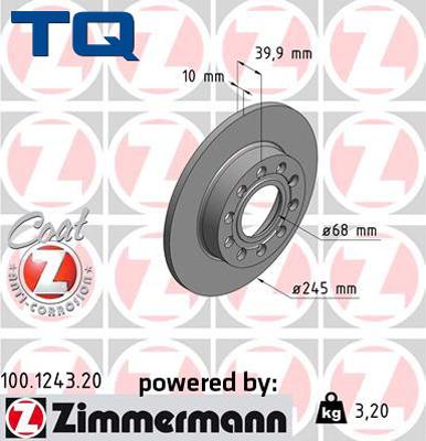 TQ 222599 - Тормозной диск autospares.lv