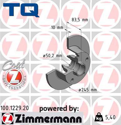 TQ 222595 - Тормозной диск autospares.lv