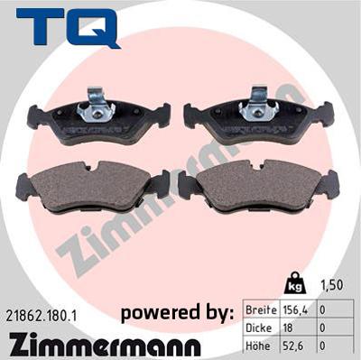 TQ 222644 - Тормозные колодки, дисковые, комплект autospares.lv