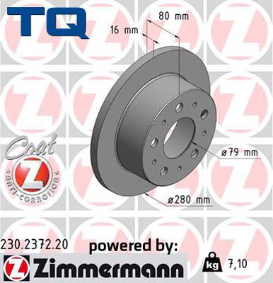 TQ 222659 - Тормозной диск autospares.lv