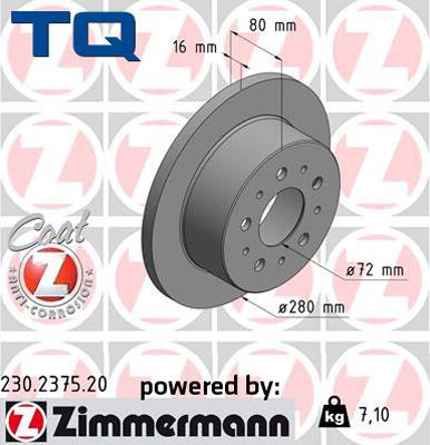TQ 222662 - Тормозной диск autospares.lv