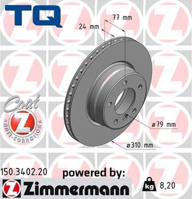 TQ 222608 - Тормозной диск autospares.lv