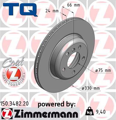 TQ TQ-BD0018 - Тормозной диск autospares.lv