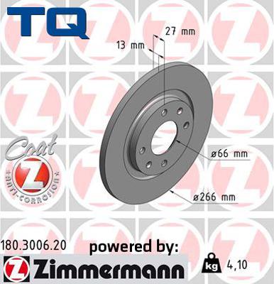 TQ 222613 - Тормозной диск autospares.lv