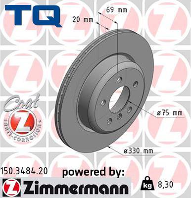 TQ 222612 - Тормозной диск autospares.lv