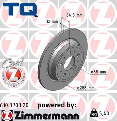 TQ 222802 - Тормозной диск autospares.lv