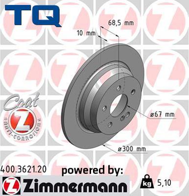 TQ 222751 - Тормозной диск autospares.lv