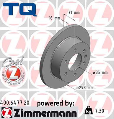 TQ 222758 - Тормозной диск autospares.lv