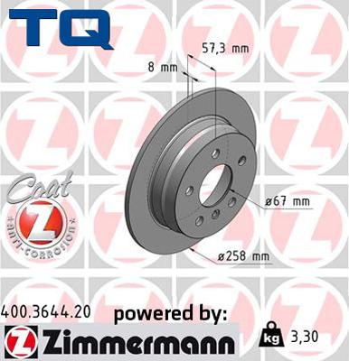 TQ 222753 - Тормозной диск autospares.lv