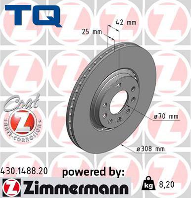 TQ 222764 - Тормозной диск autospares.lv