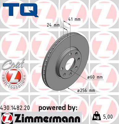 TQ 222760 - Тормозной диск autospares.lv