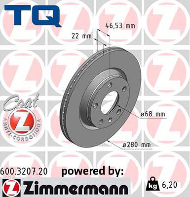 TQ 222789 - Тормозной диск autospares.lv