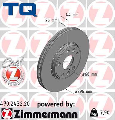 TQ 222780 - Тормозной диск autospares.lv