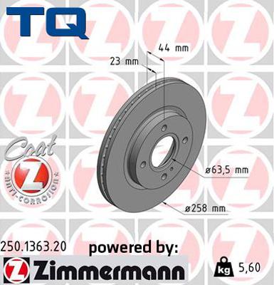 TQ TQ-BD0049 - Тормозной диск autospares.lv