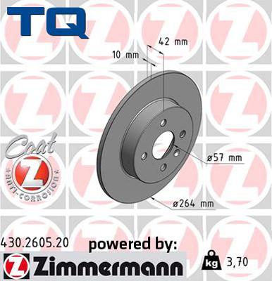 TQ 222772 - Тормозной диск autospares.lv