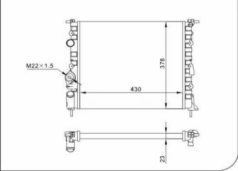 TQ 70044 - Радиатор, охлаждение двигателя autospares.lv