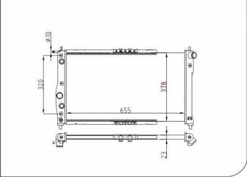 TQ 70040 - Радиатор, охлаждение двигателя autospares.lv